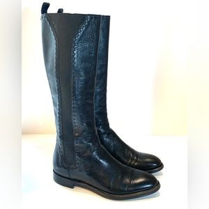 YSL Yves Saint Laurent Black Leather Riding Boots EU Sz 36 US 6